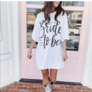 Sequin Bride To Be Dress